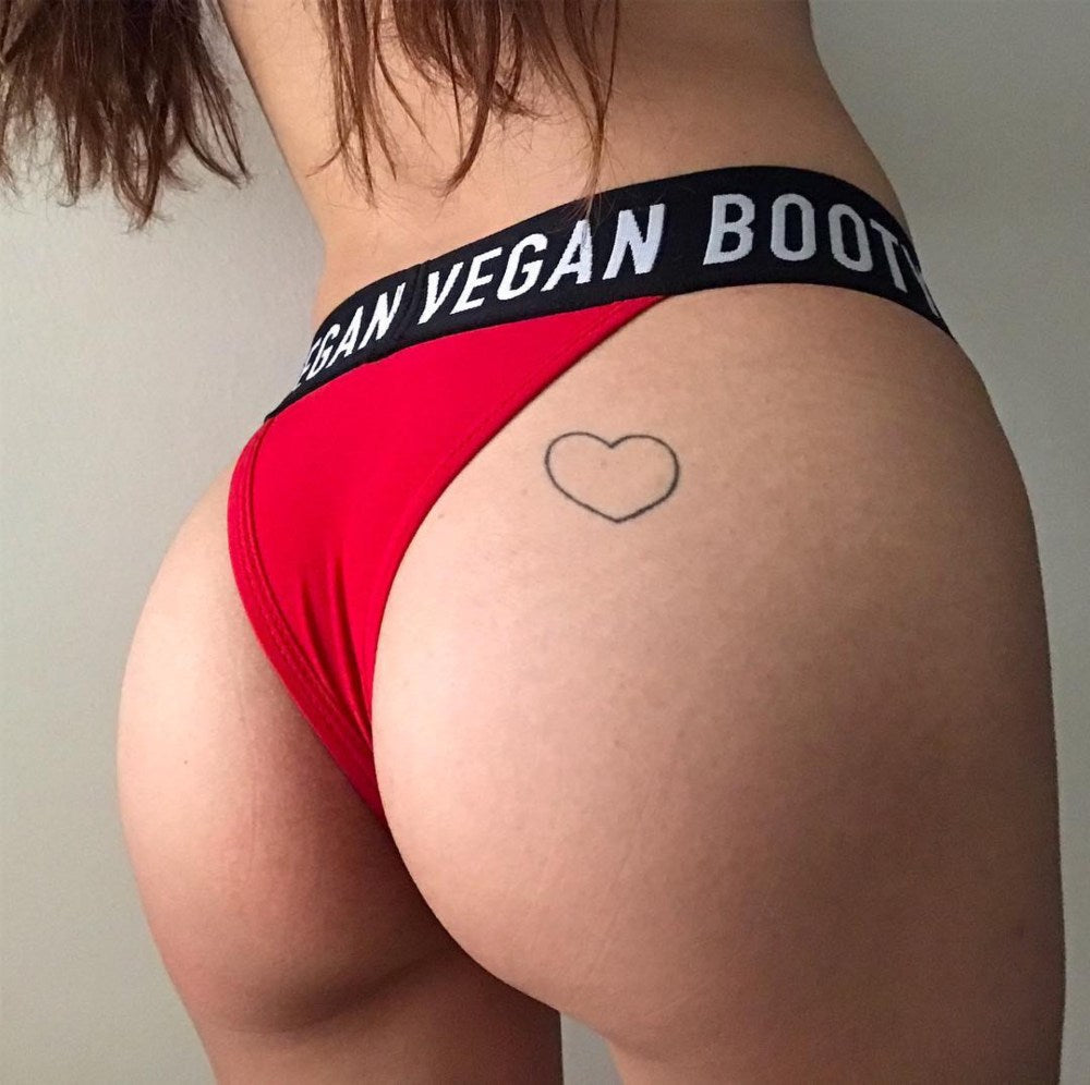 VEGAN BOOTY RED BIKINI BOTTOMS – iapparelstore