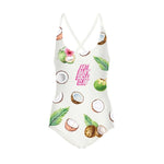 ONE-PIECE SWIMSUIT WITH COCONUT PRINT