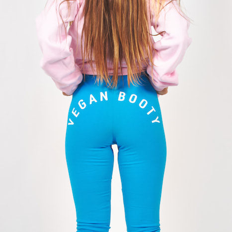 VEGAN BOOTY TEAL LEGGINGS – iapparelstore