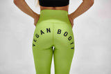 VEGANBOOTY LIME GREEN HIGH WASITED LEGGINGS
